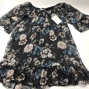 Elena Baldi black with flower top